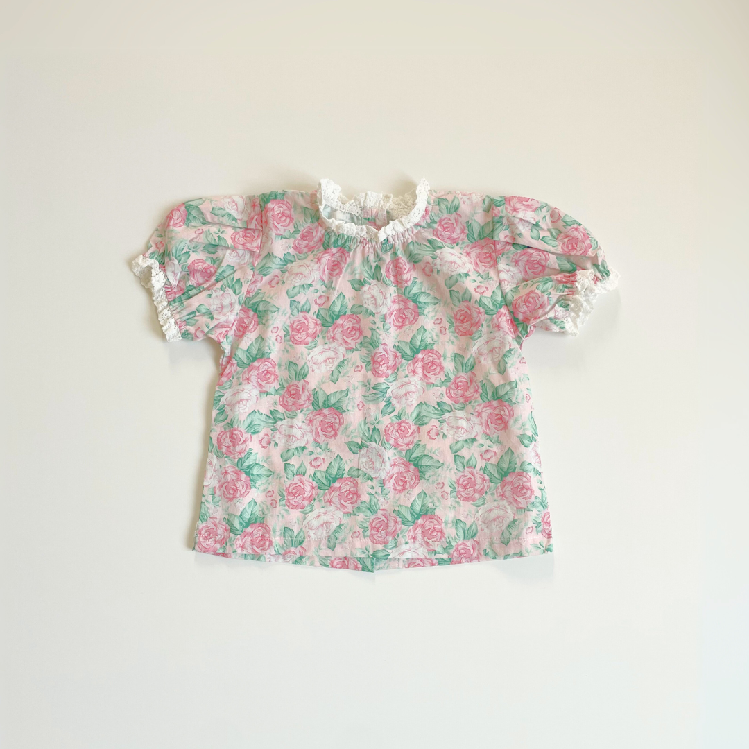 floral lace shirt