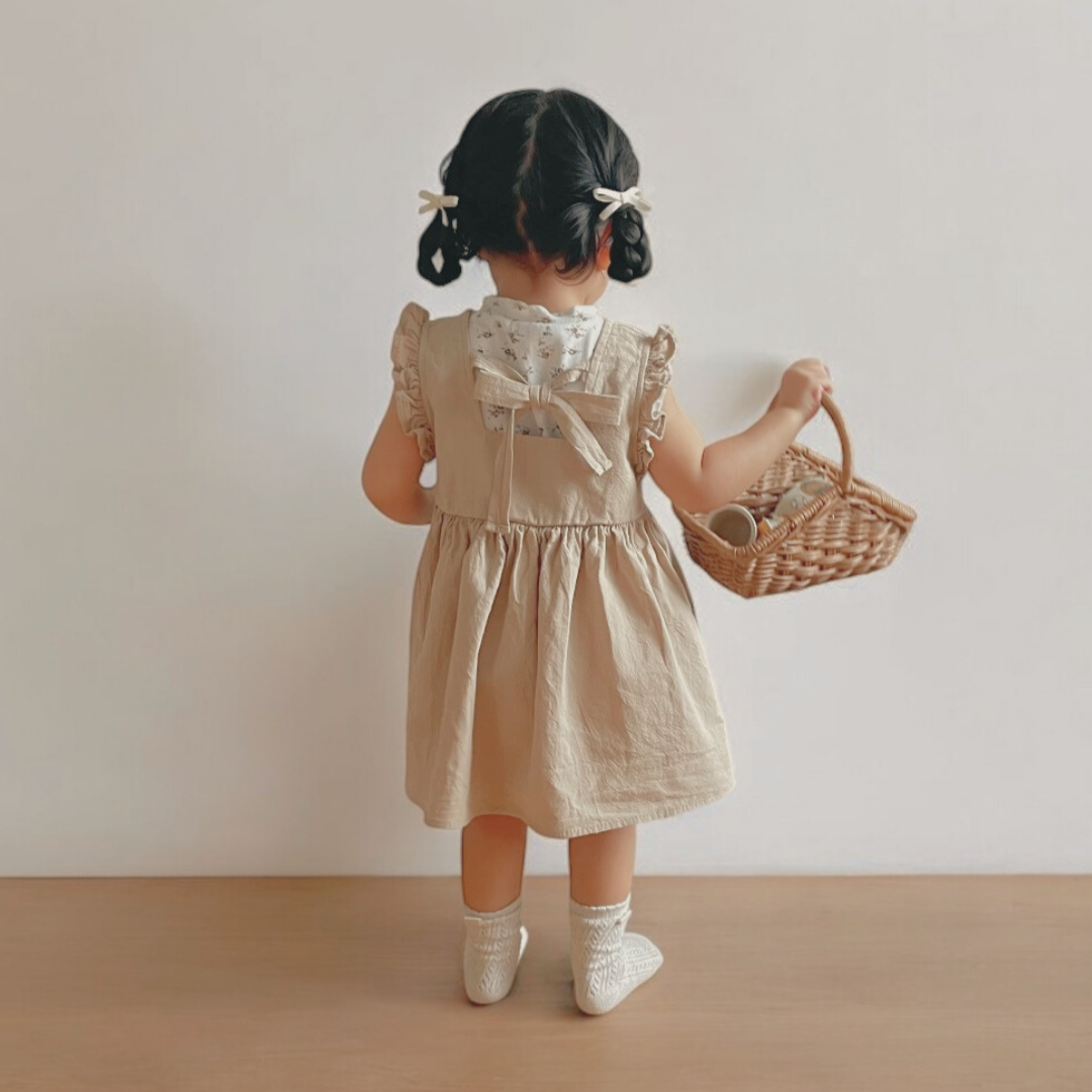 back ribbon dress