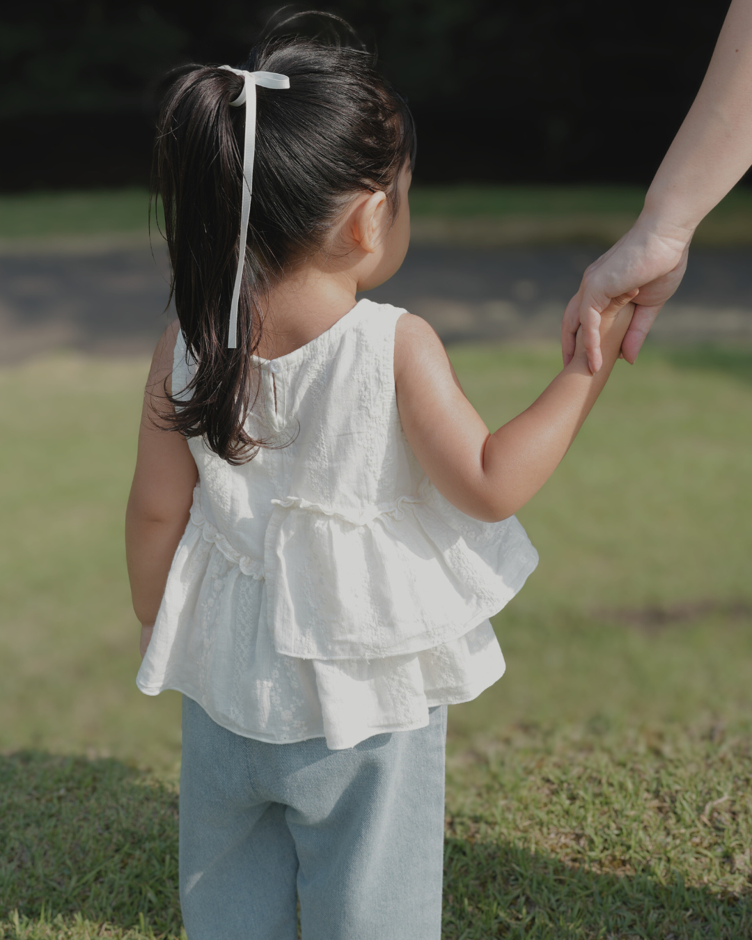 asymmetry frill shirt