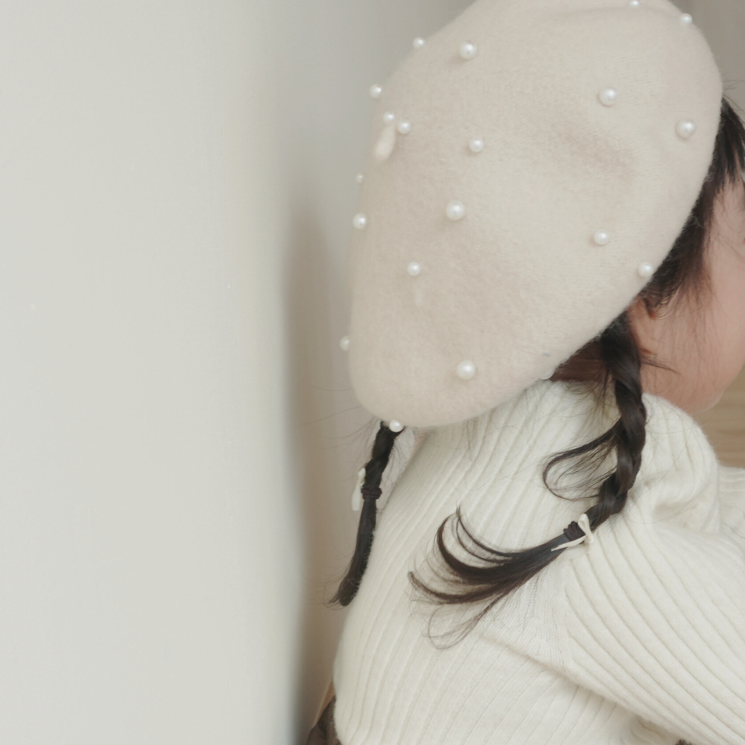 Pearl Beret Hat