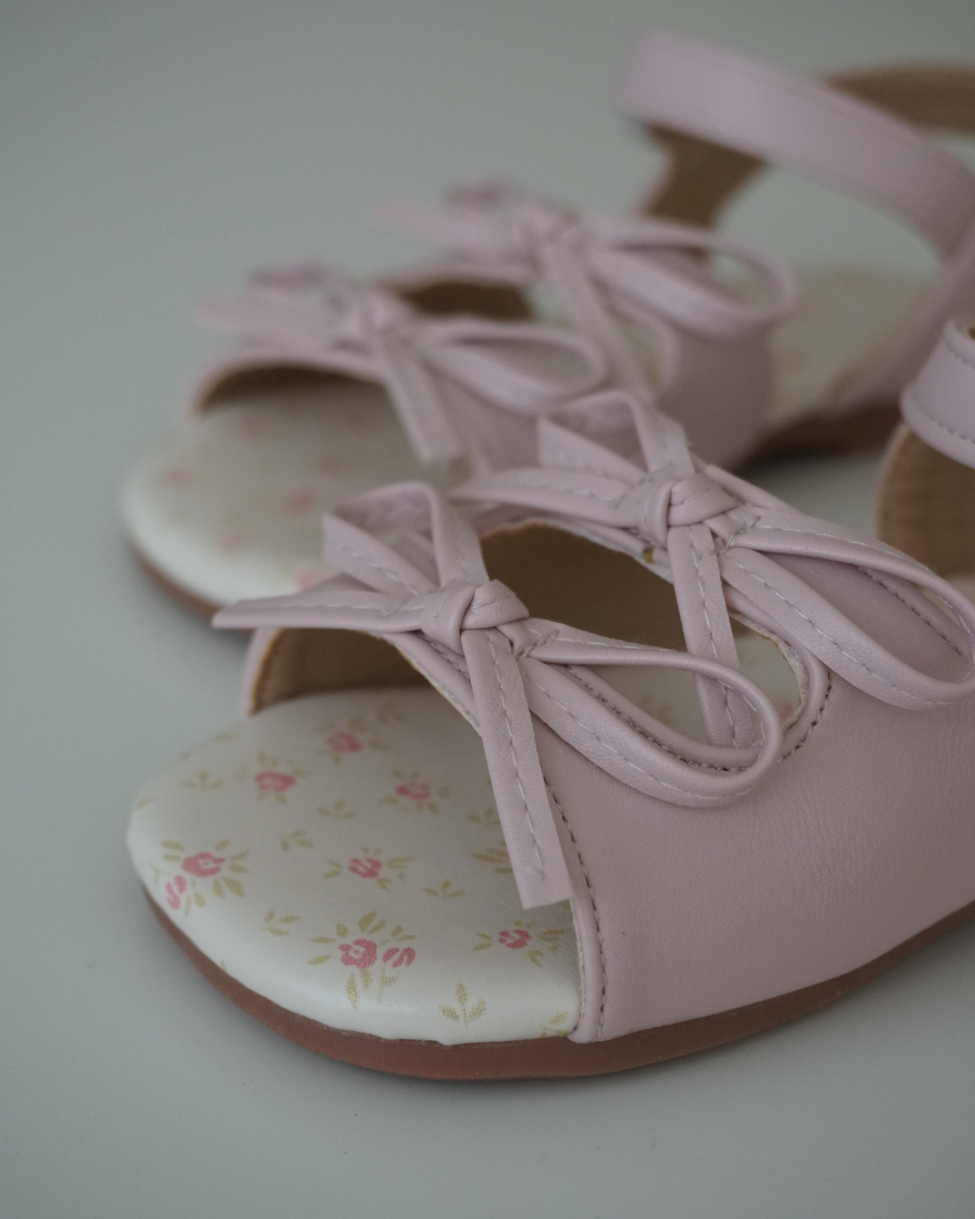 double ribbon sandals