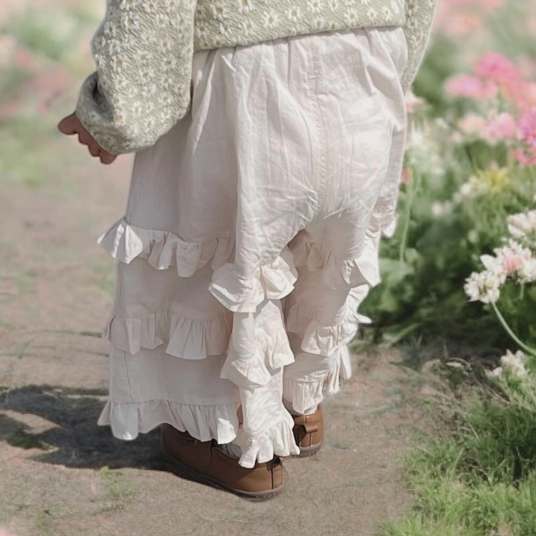 cotton frill pants