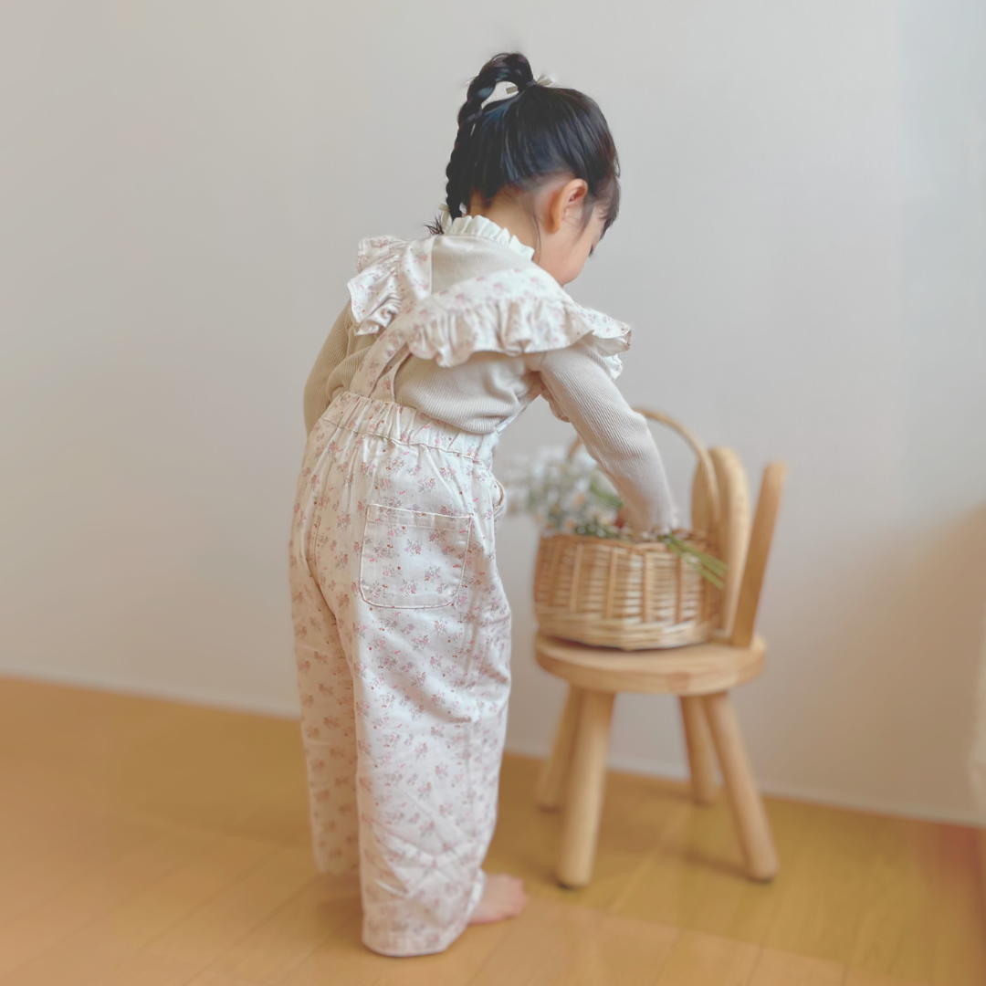 frill flower salopettes