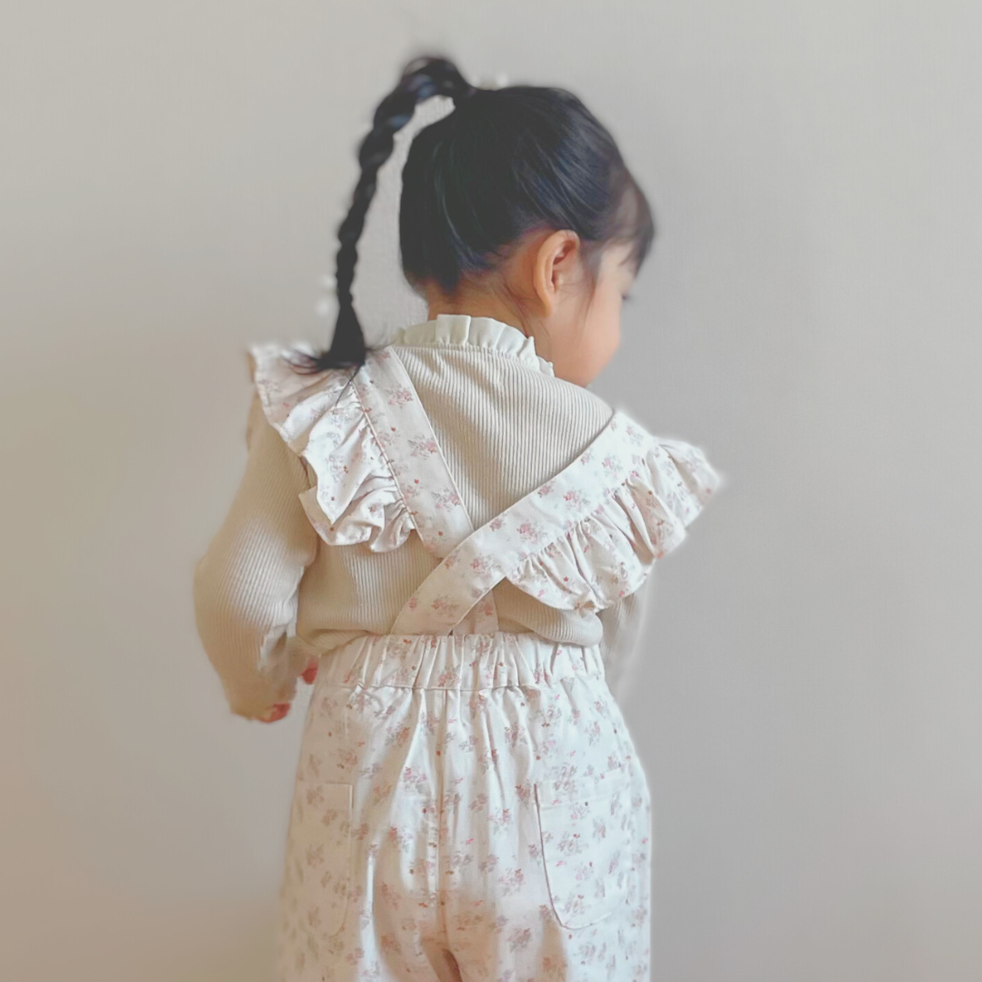 frill flower salopettes