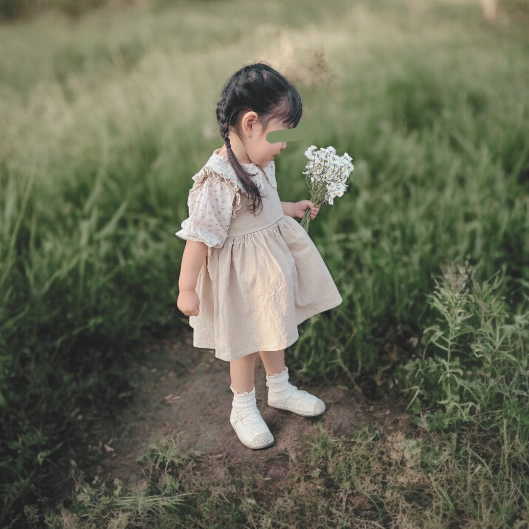 flower pattern collar blouse
