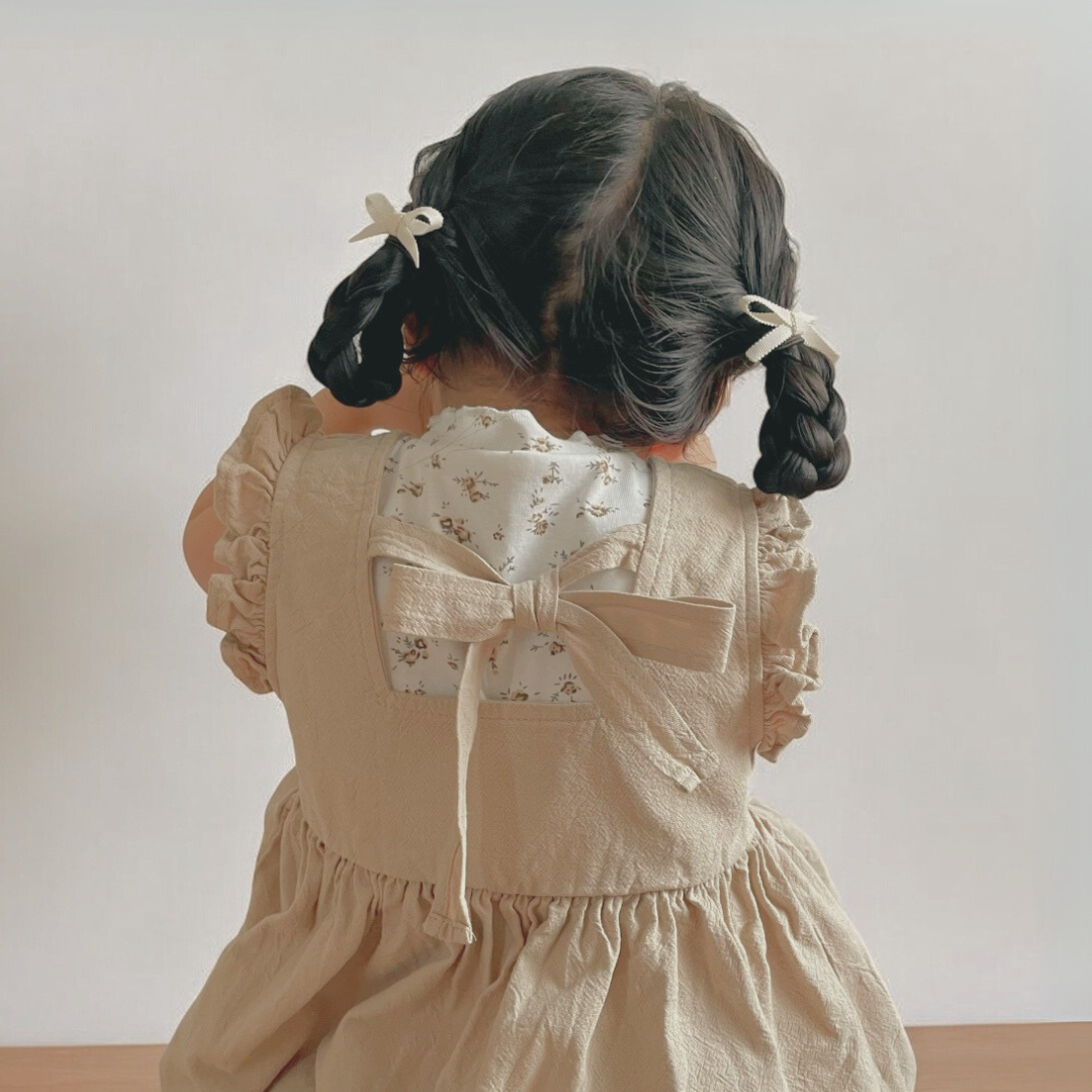 back ribbon dress