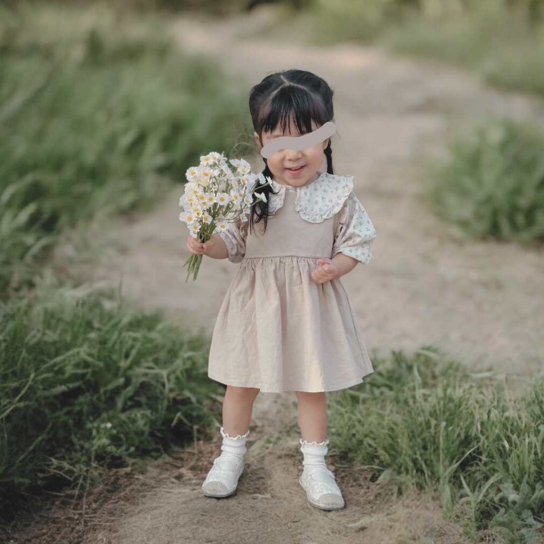 flower pattern collar blouse