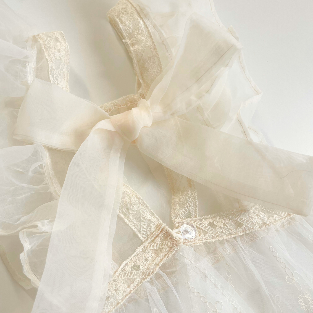 frill ribbon bustier