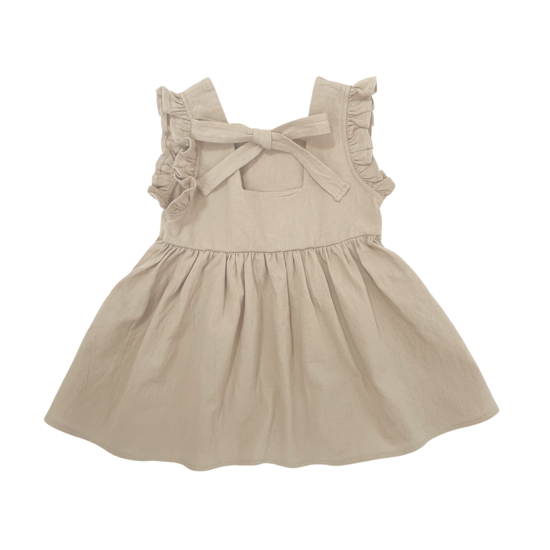 back ribbon dress