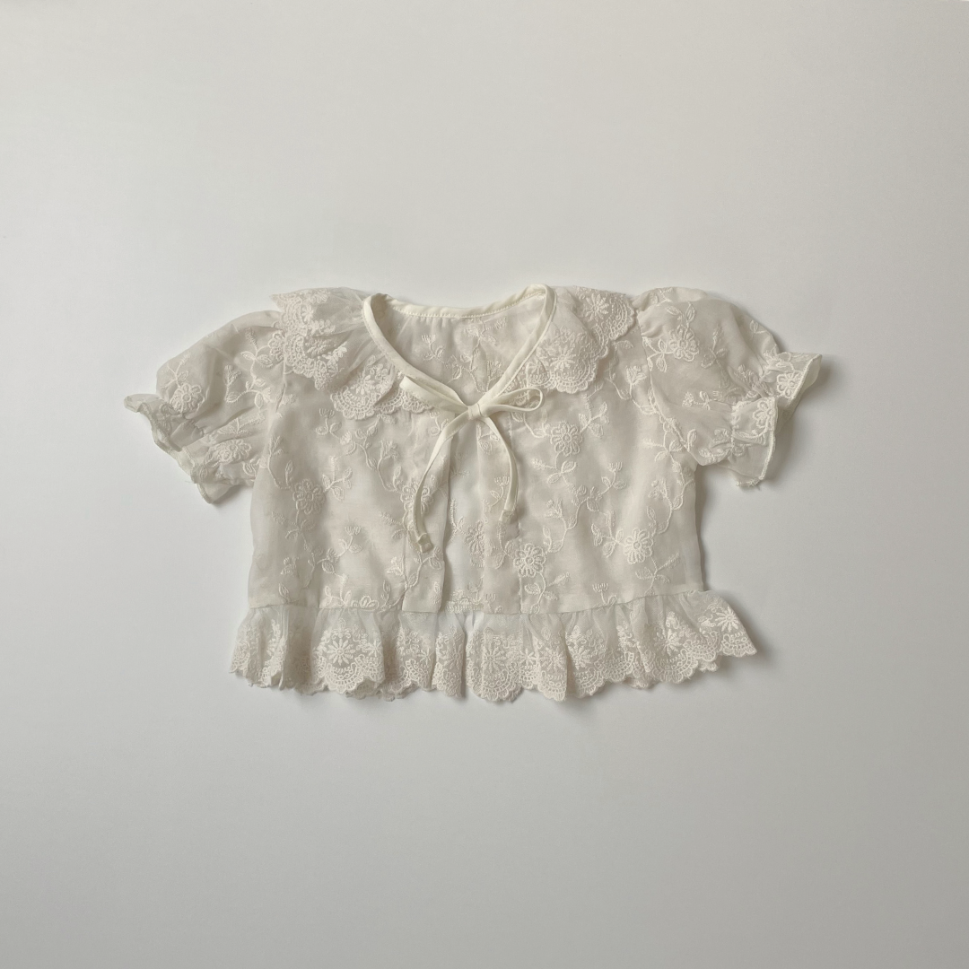 lace ribbon cardigan