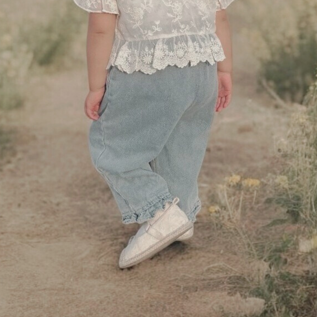 relax frill jeans