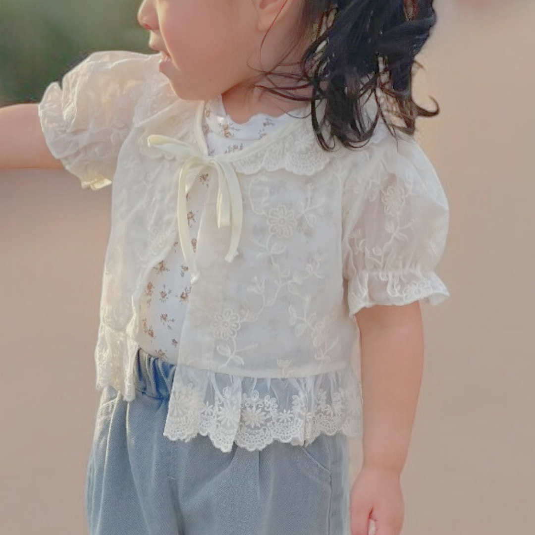 lace ribbon cardigan